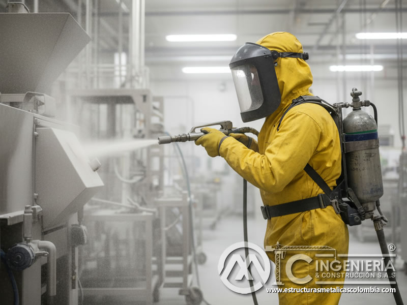 Samblasteado Equipos Alimentos Acero Inoxidable Sanitario En Bogota Colombia en Bogotá, Colombia. Montajes, Ingeniería y Construcción. MIC SAS.