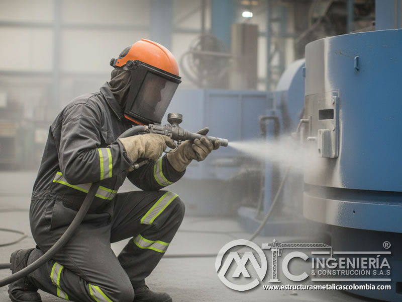 Arenado Tanque Industrial Corrosion Mantenimiento Equipamiento En Bogota Colombia en Bogotá, Colombia. Montajes, Ingeniería y Construcción. MIC SAS.