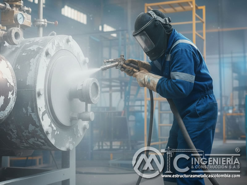 Samblasteado Equipo Transformacion Oxido Mantenimiento En Bogota Colombia en Bogotá, Colombia. Montajes, Ingeniería y Construcción. MIC SAS.