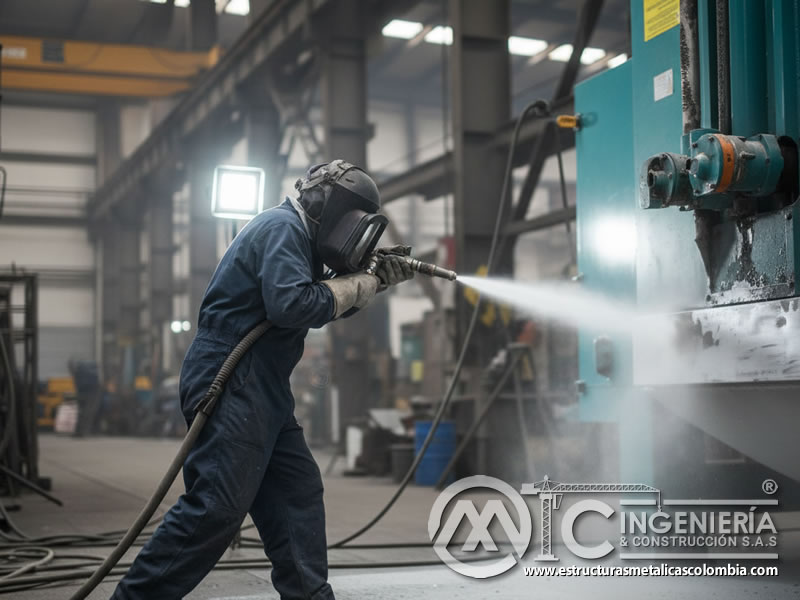 Sandblasting Disco Turbina Maquina Limpieza Tecnica Industrial En Bogota Colombia en Bogotá, Colombia. Montajes, Ingeniería y Construcción. MIC SAS.