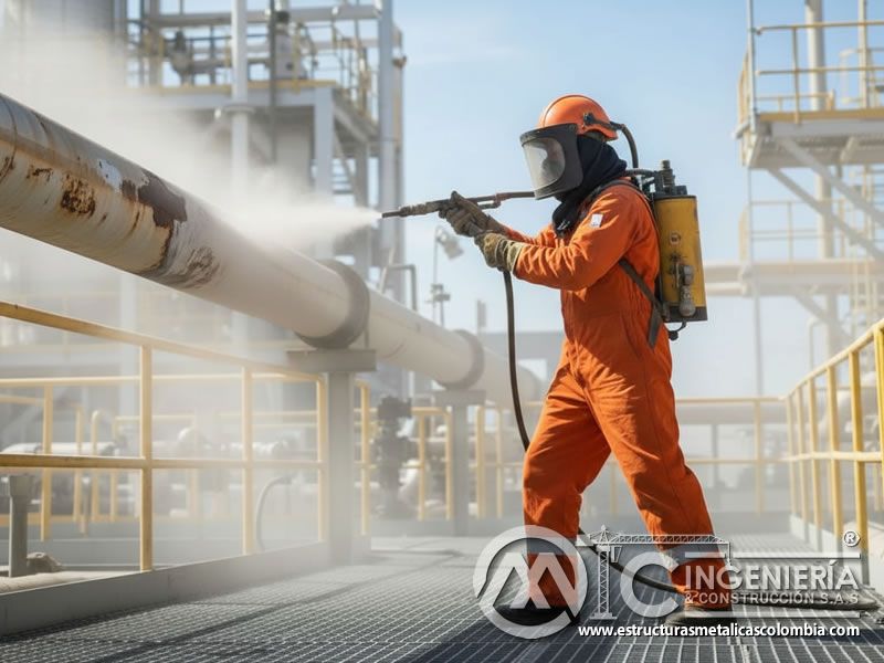 Arenado Bridas Api Tuberia Refinereria Remocion Oxido En Bogota Colombia en Bogotá, Colombia. Montajes, Ingeniería y Construcción. MIC SAS.