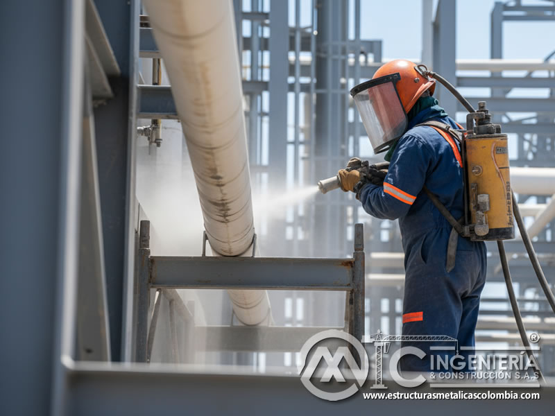 Chorro Abrasivo Tuberia Interior Mantenimiento Hidrocarburos En Bogota Colombia en Bogotá, Colombia. Montajes, Ingeniería y Construcción. MIC SAS.