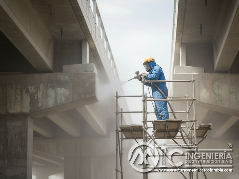 Chorro Abrasivo Estructura Puente Concreto Remocion Pintura En Bogota Colombia en Bogotá, Colombia. Montajes, Ingeniería y Construcción. MIC SAS. Chorro Abrasivo Estructura Puente Concreto Remocion Pintura En Bogota Colombia en Bogotá, Colombia. Montajes, Ingeniería y Construcción. MIC SAS.