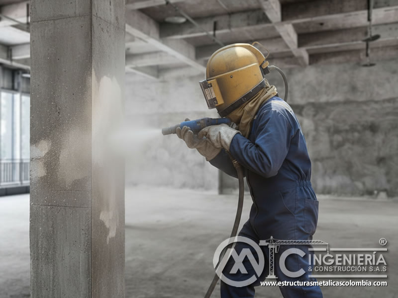 Chorro De Arena Columna Concreto Limpieza Tecnica En Bogota Colombia en Bogotá, Colombia. Montajes, Ingeniería y Construcción. MIC SAS. Chorro De Arena Columna Concreto Limpieza Tecnica En Bogota Colombia en Bogotá, Colombia. Montajes, Ingeniería y Construcción. MIC SAS.