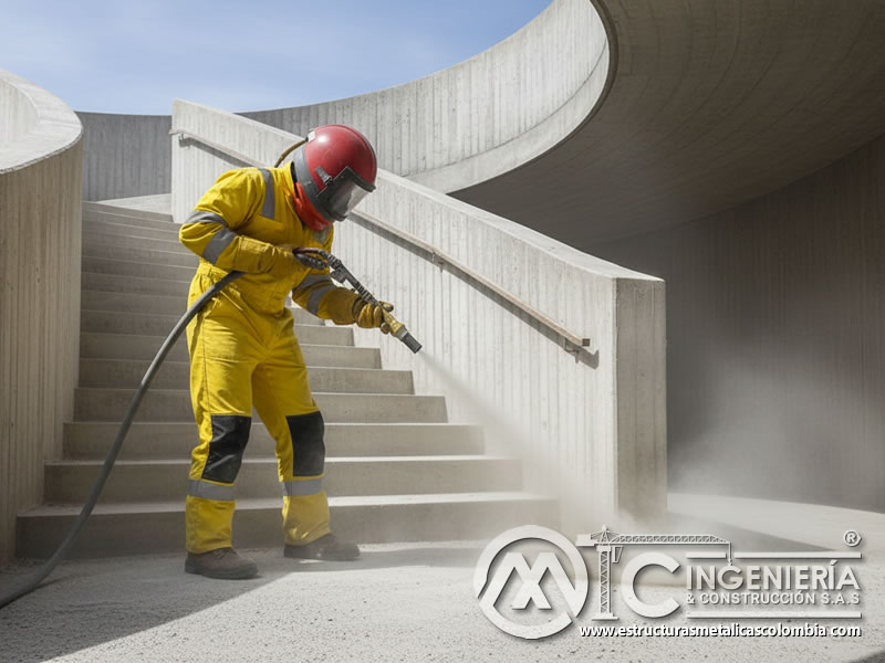 Samblasteado Escalera Concreto Exterior Limpieza En Bogota Colombia en Bogotá, Colombia. Montajes, Ingeniería y Construcción. MIC SAS. Samblasteado Escalera Concreto Exterior Limpieza En Bogota Colombia en Bogotá, Colombia. Montajes, Ingeniería y Construcción. MIC SAS.