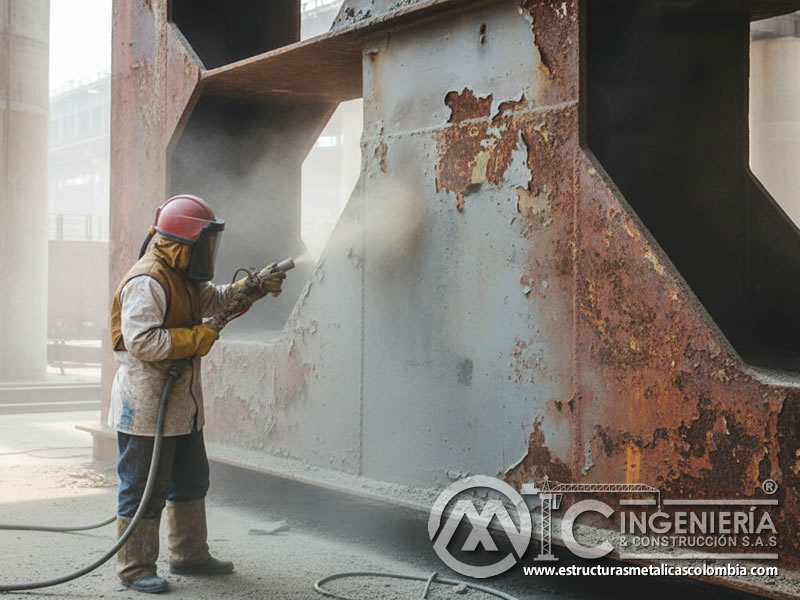 Arenado Estructuras Metalicas Grandes Taller En Bogota Colombia en Bogotá, Colombia. Montajes, Ingeniería y Construcción. MIC SAS.