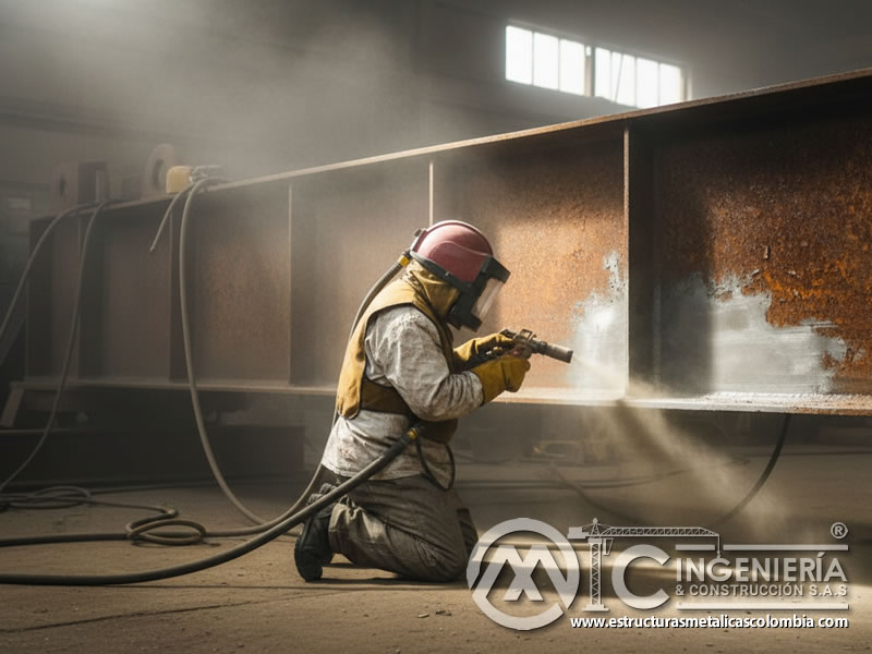 Sandblasting Contenedor Metalico Decapado Acero En Bogota Colombia en Bogotá, Colombia. Montajes, Ingeniería y Construcción. MIC SAS.