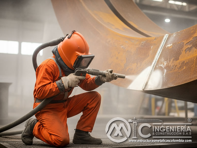 Arenado Equipos Industriales Corrosion Pintura Epoxica Sspc En Bogota Colombia en Bogotá, Colombia. Montajes, Ingeniería y Construcción. MIC SAS.