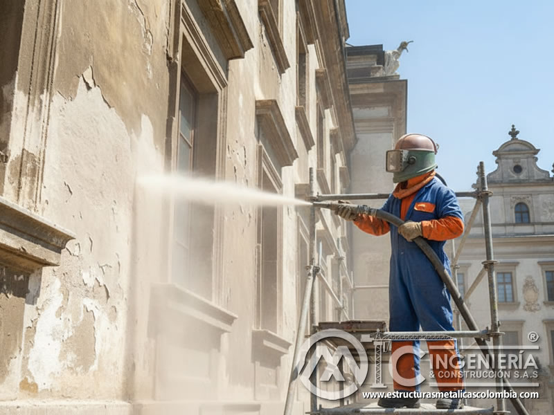 Samblasteado Iglesia Colonial Restauracion Fachada En Bogota Colombia en Bogotá, Colombia. Montajes, Ingeniería y Construcción. MIC SAS.