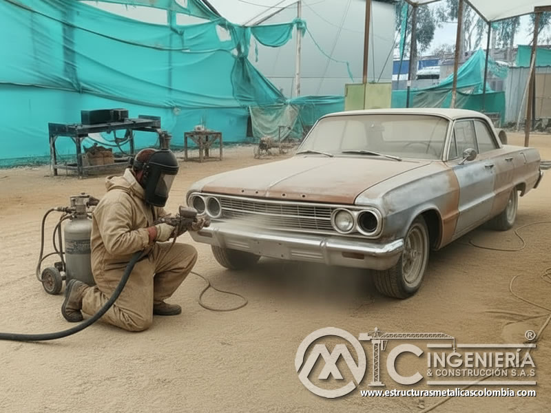 Arenado Carros Clasicos Americanos Quitar Oxido En Bogota Colombia en Bogotá, Colombia. Montajes, Ingeniería y Construcción. MIC SAS.