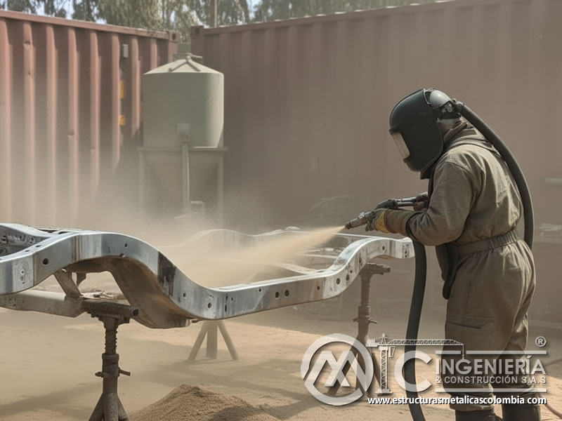 Arenado Chasis Vehiculo Tratamiento Anticorrosivo En Bogota Colombia en Bogotá, Colombia. Montajes, Ingeniería y Construcción. MIC SAS.