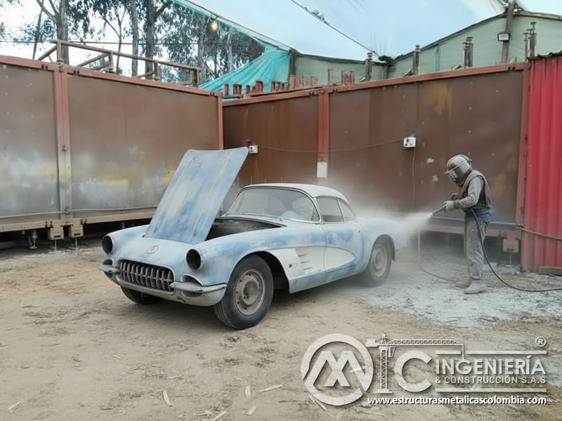 Sandblasting Carros Clasicos Corvette Restauracion En Bogota Colombia en Bogotá, Colombia. Montajes, Ingeniería y Construcción. MIC SAS.