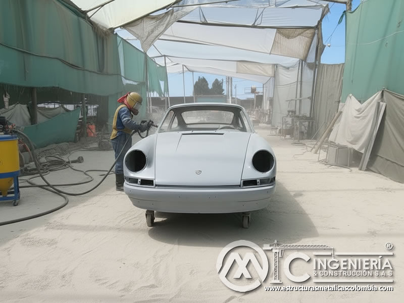 Sandblasting Clasicos Europeos Carroceria Completa En Bogota Colombia en Bogotá, Colombia. Montajes, Ingeniería y Construcción. MIC SAS.