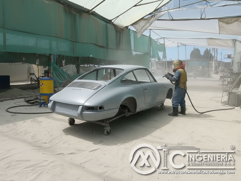 Sandblasting Para Clasicos Porsche Preparacion Pintura En Bogota Colombia en Bogotá, Colombia. Montajes, Ingeniería y Construcción. MIC SAS.
