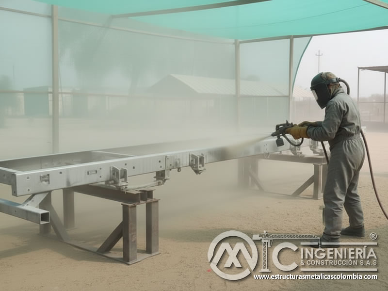 Chorreado Arena Chasis Plataforma Remolque Arenado En Bogota Colombia en Bogotá, Colombia. Montajes, Ingeniería y Construcción. MIC SAS.