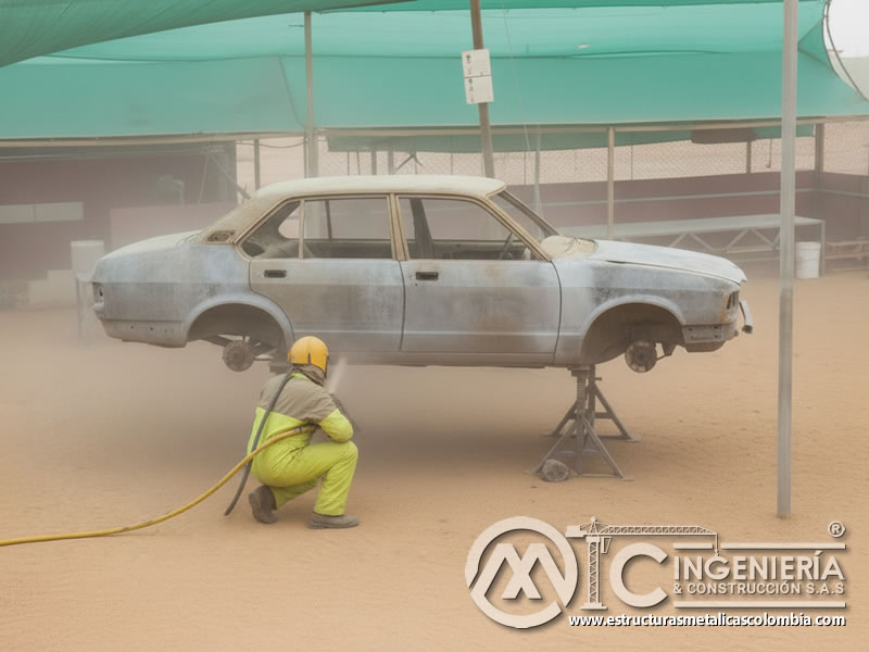 Chorro Abrasivo Bajos Carro Clasico Limpieza Chasis En Bogota Colombia en Bogotá, Colombia. Montajes, Ingeniería y Construcción. MIC SAS.