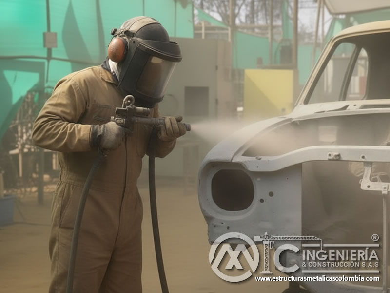 Chorro Abrasivo Cabina Camioneta Limpieza Latoneria En Bogota Colombia en Bogotá, Colombia. Montajes, Ingeniería y Construcción. MIC SAS.