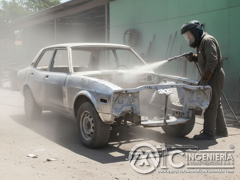 Samblasteado Sedan Japones Clasico Metal Desnudo En Bogota Colombia en Bogotá, Colombia. Montajes, Ingeniería y Construcción. MIC SAS.