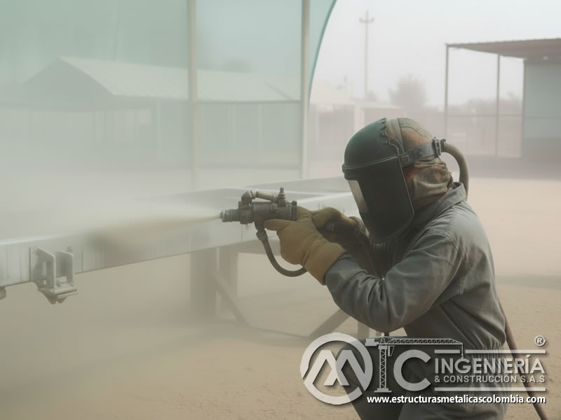 Samblasteo Chasis Remolque Tratamiento Anticorrosivo En Bogota Colombia en Bogotá, Colombia. Montajes, Ingeniería y Construcción. MIC SAS.