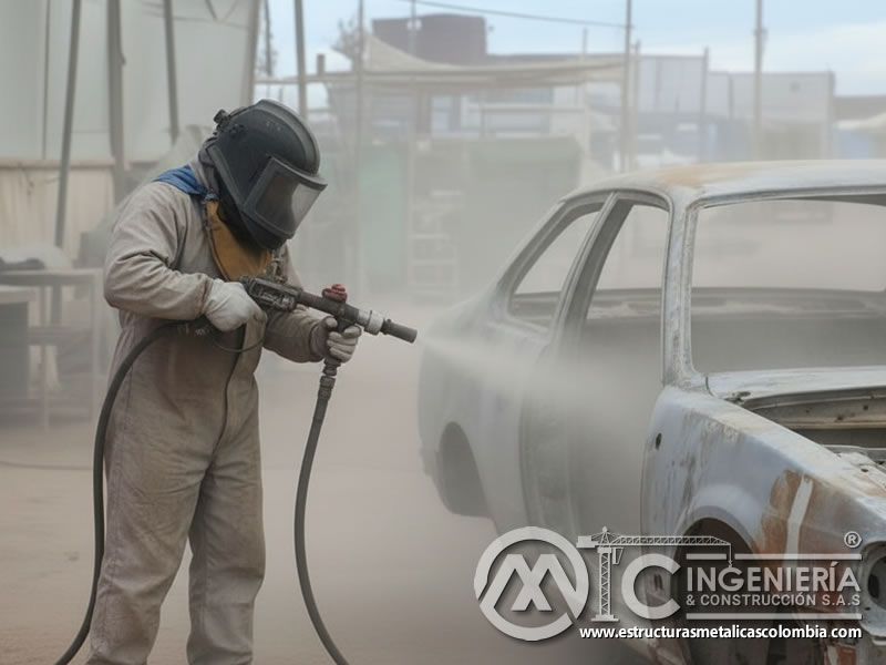 Samblasteo Piezas Automotrices Remocion Oxido Latoneria En Bogota Colombia en Bogotá, Colombia. Montajes, Ingeniería y Construcción. MIC SAS.