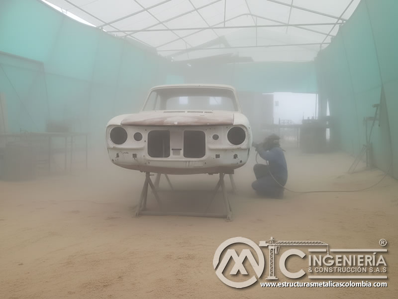 Sandblasting Carros Clasicos Coupe Europeo Frontal En Bogota Colombia en Bogotá, Colombia. Montajes, Ingeniería y Construcción. MIC SAS.