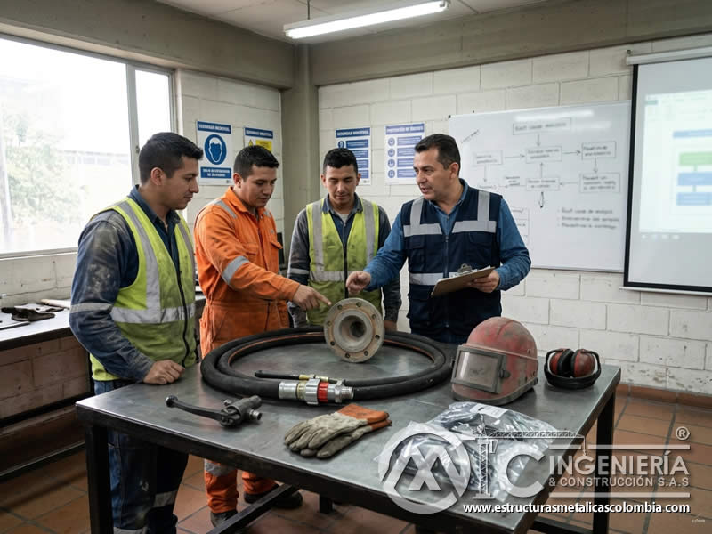 Análisis de incidentes para reentrenamiento en sandblasting en Bogotá, Colombia. Montajes, Ingeniería y Construcción. MIC SAS.