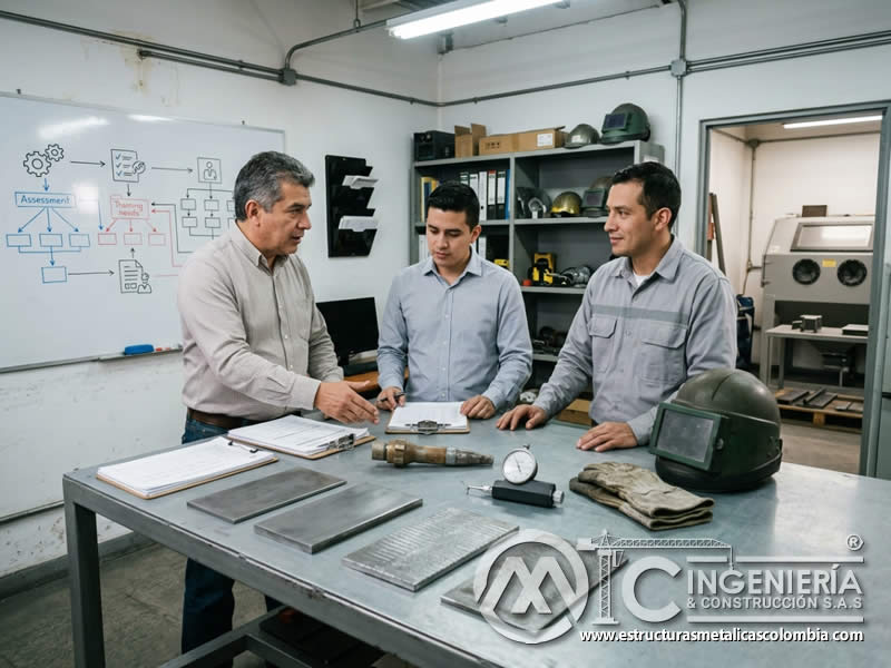 Evaluación de brechas de habilidades en sandblasting en Bogotá, Colombia. Montajes, Ingeniería y Construcción. MIC SAS.
