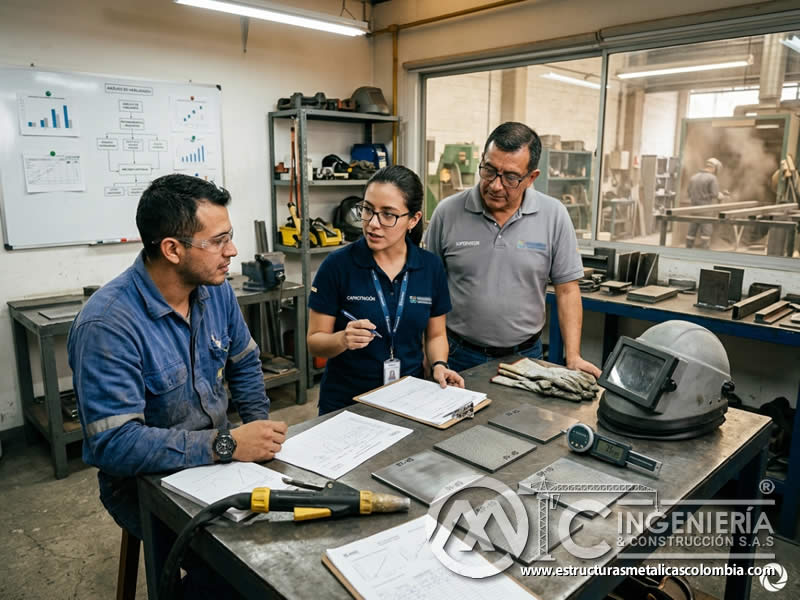 Observación directa de desempeño en sandblasting en Bogotá, Colombia. Montajes, Ingeniería y Construcción. MIC SAS.