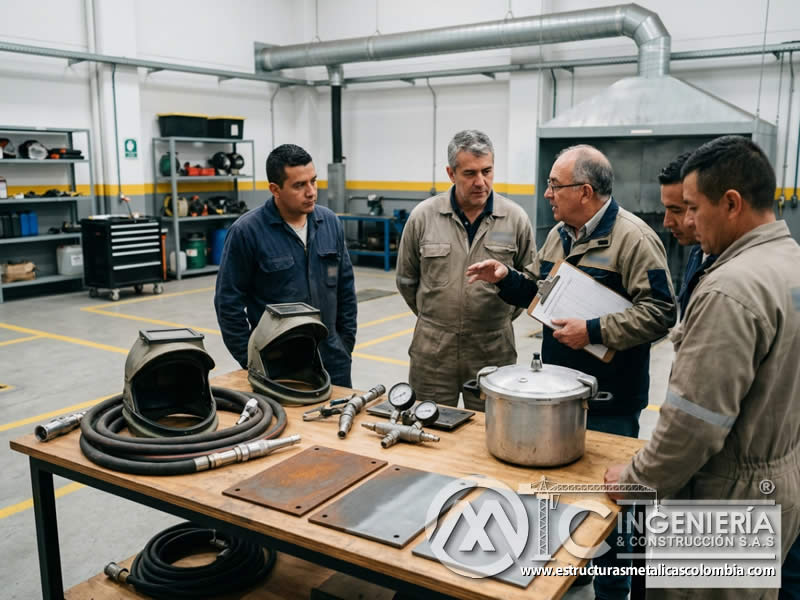 Recertificación de competencias en sandblasting en Bogotá, Colombia. Montajes, Ingeniería y Construcción. MIC SAS.