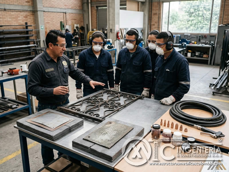 Actualización para superficies sensibles con sandblasting en Bogotá, Colombia. Montajes, Ingeniería y Construcción. MIC SAS.