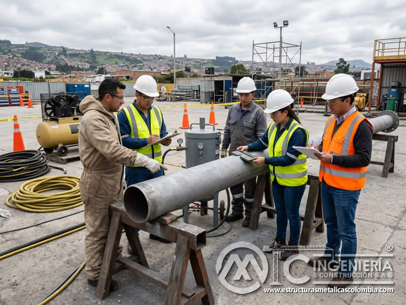 Capacitación en gestión de riesgos de sandblasting en Bogotá, Colombia. Montajes, Ingeniería y Construcción. MIC SAS.