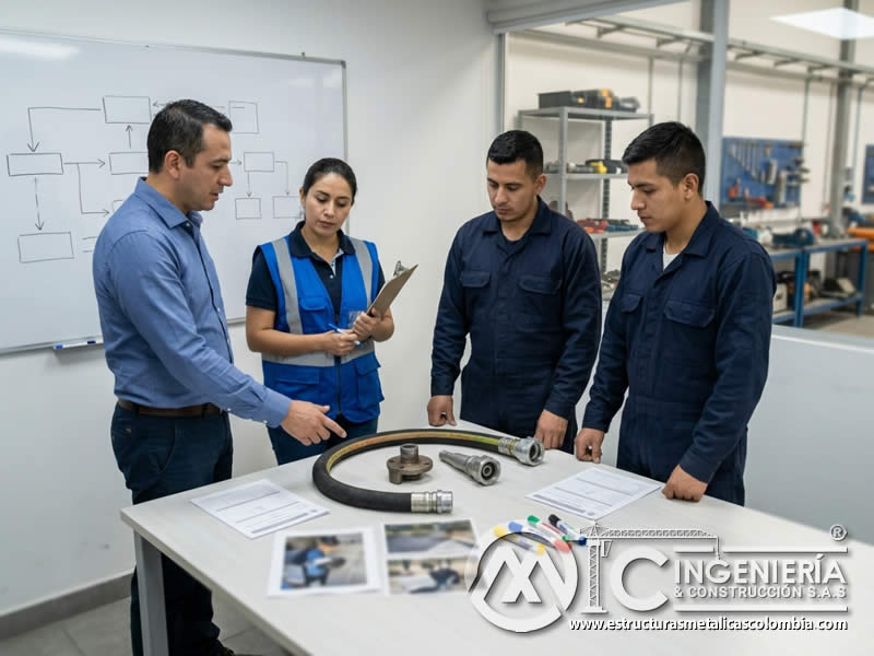 Investigación de incidentes y lecciones de sandblasting en Bogotá, Colombia. Montajes, Ingeniería y Construcción. MIC SAS.