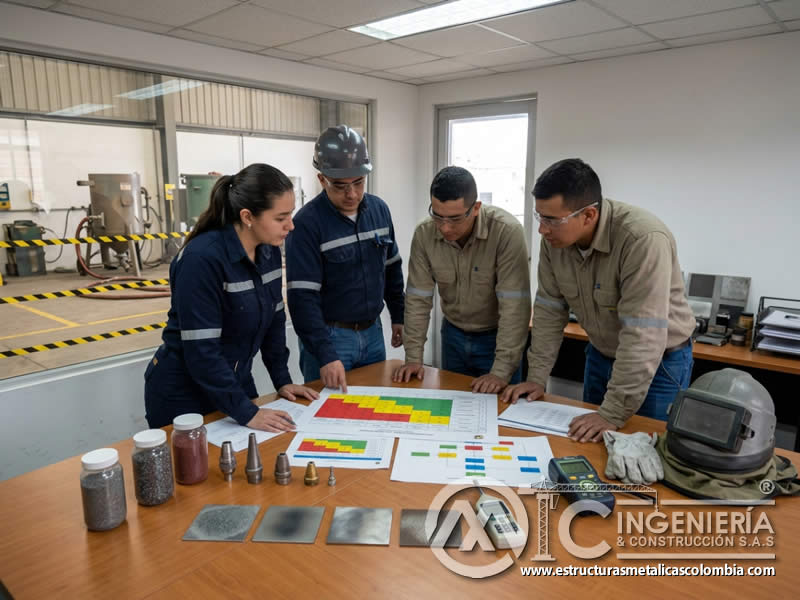 Matriz de riesgos SG-SST para sandblasting en Bogotá, Colombia. Montajes, Ingeniería y Construcción. MIC SAS.