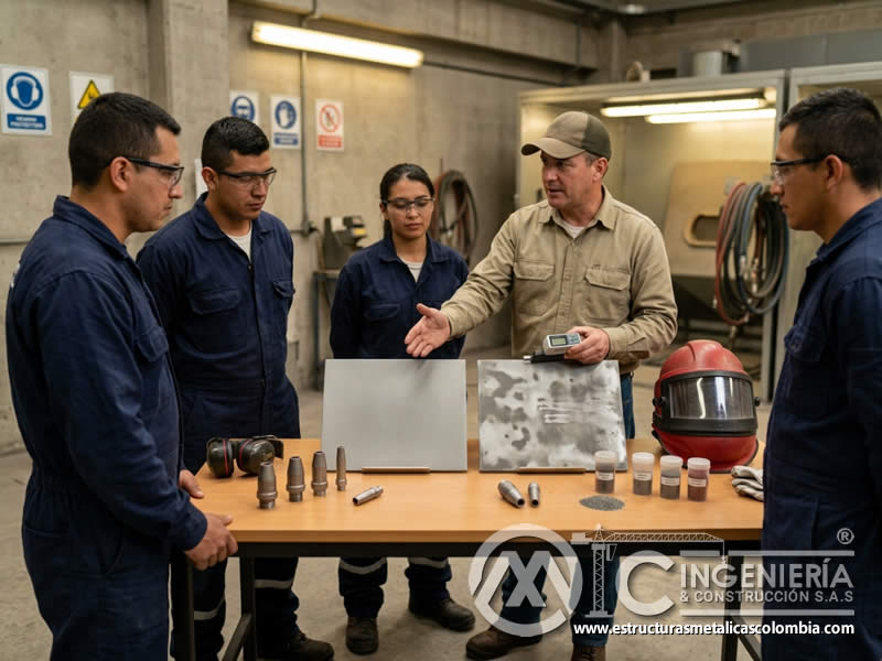 Comparación de operadores certificados de sandblasting en Bogotá, Colombia. Montajes, Ingeniería y Construcción. MIC SAS.