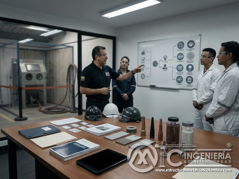 Organismos certificadores de sandblasting en Colombia y Bogotá. Montajes, Ingeniería y Construcción. MIC SAS.