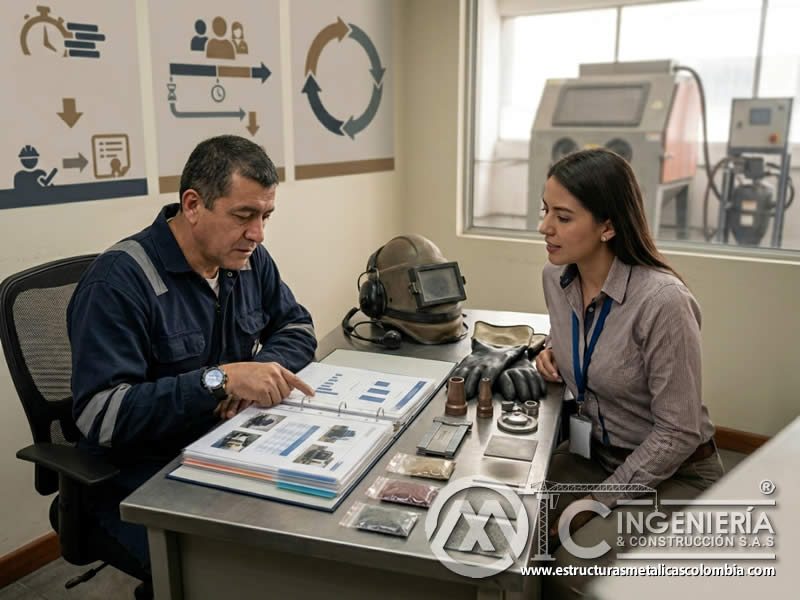 Renovación de certificación de operador de sandblasting en Bogotá, Colombia. Montajes, Ingeniería y Construcción. MIC SAS.