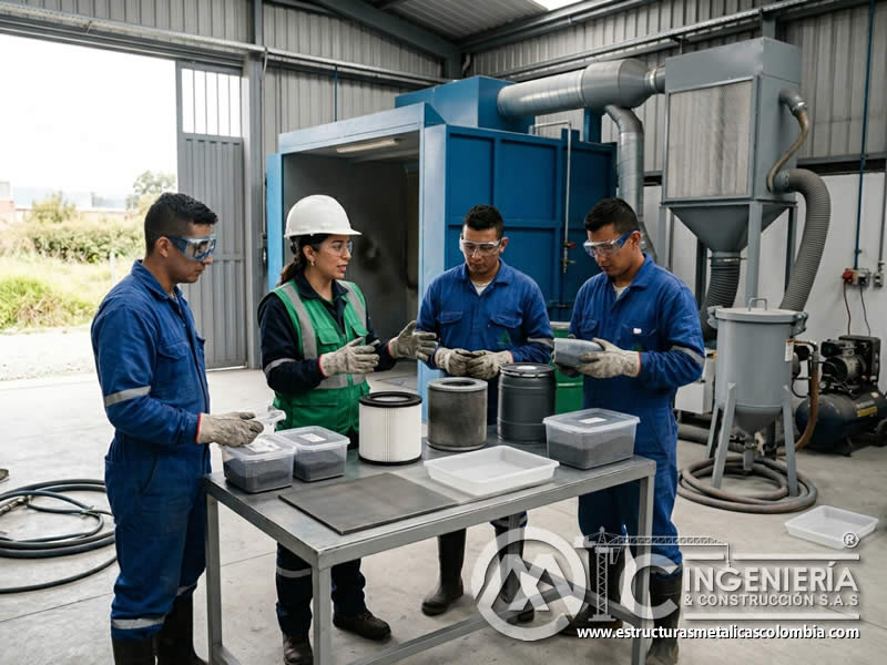 Certificación ambiental para sandblasting en Bogotá, Colombia. Montajes, Ingeniería y Construcción. MIC SAS.