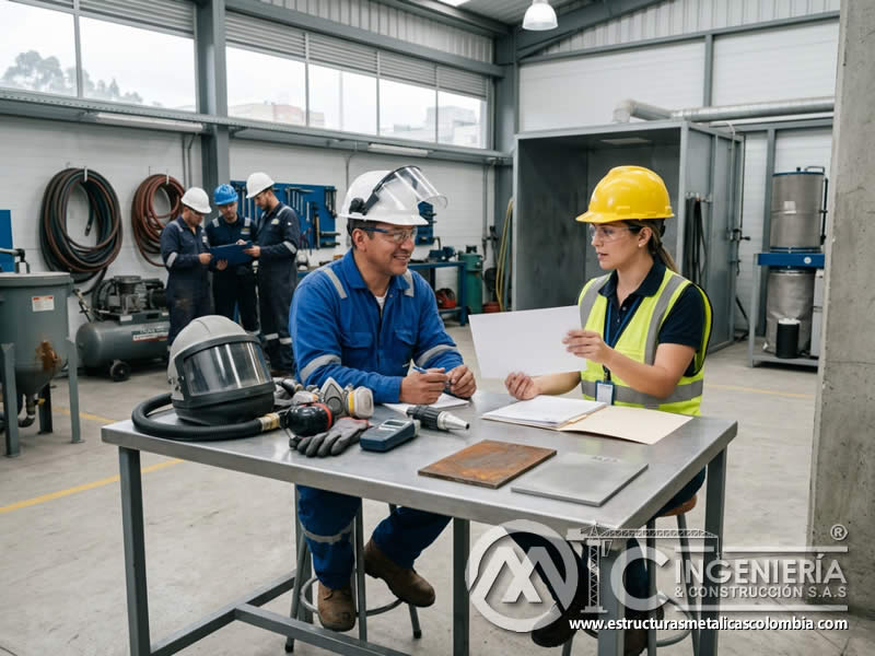 Renovación de certificado de operario de sandblasting en Bogotá, Colombia. Montajes, Ingeniería y Construcción. MIC SAS.