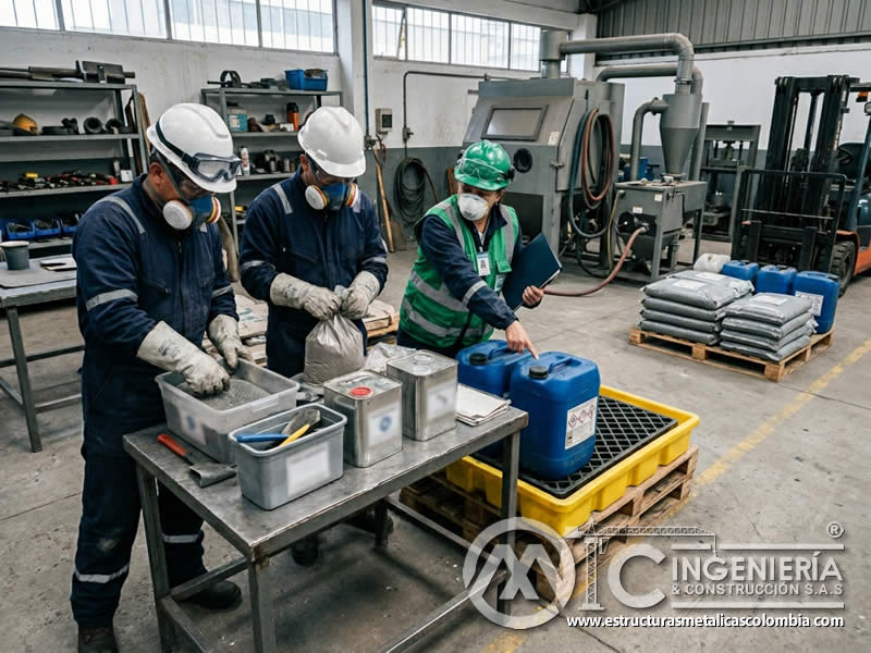 Gestión ambiental de residuos de sandblasting en Bogotá, Colombia. Montajes, Ingeniería y Construcción. MIC SAS.