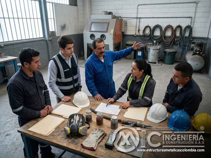 Plan de acción de auditoría normativa en sandblasting en Bogotá, Colombia. Montajes, Ingeniería y Construcción. MIC SAS.