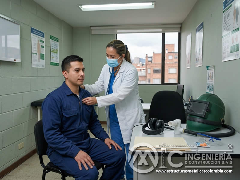 Evaluación de aptitud médica para sandblasting en Bogotá, Colombia. Montajes, Ingeniería y Construcción. MIC SAS.