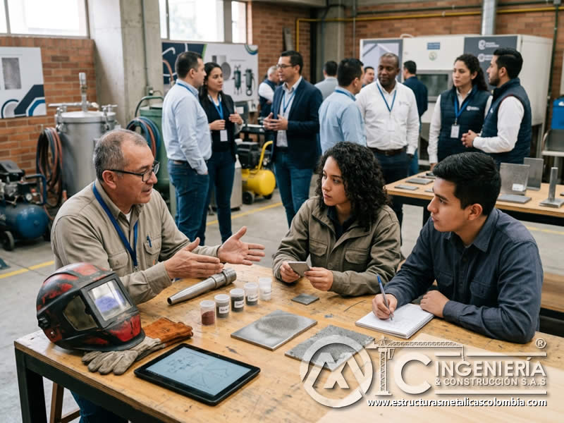 Redes profesionales y mentoría en sandblasting en Bogotá, Colombia. Montajes, Ingeniería y Construcción. MIC SAS.