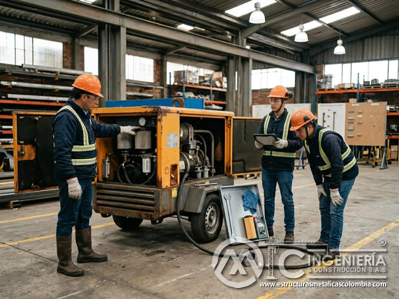 Capacitación sobre compresor de aire para sandblasting en Bogotá, Colombia. Montajes, Ingeniería y Construcción. MIC SAS. Capacitación sobre compresor de aire para sandblasting en Bogotá, Colombia. Montajes, Ingeniería y Construcción. MIC SAS.