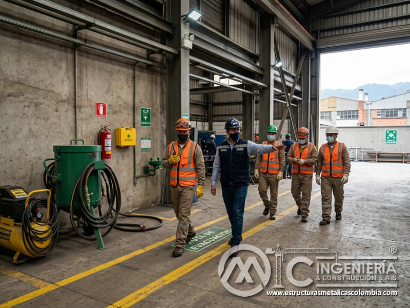 Simulacro de emergencia para sandblasting en Bogotá, Colombia. Montajes, Ingeniería y Construcción. MIC SAS. Simulacro de emergencia para sandblasting en Bogotá, Colombia. Montajes, Ingeniería y Construcción. MIC SAS.