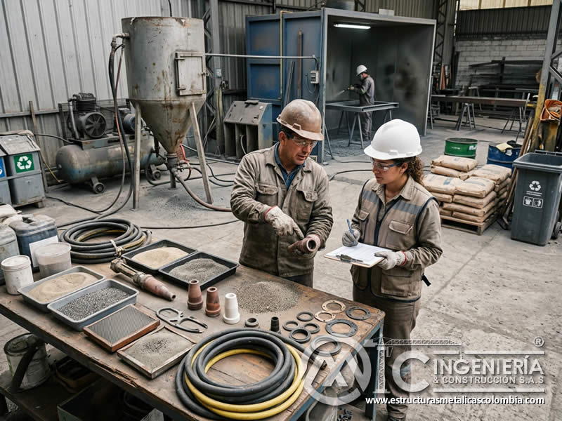Abrasivos y consumibles de sandblasting en ROI en Bogotá, Colombia. Montajes, Ingeniería y Construcción. MIC SAS.