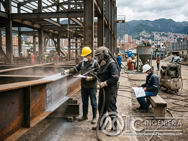 Ahorro de tiempo en sandblasting, productividad y ROI en Bogotá, Colombia. Montajes, Ingeniería y Construcción. MIC SAS.