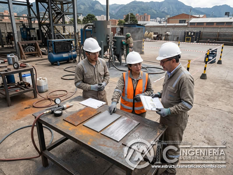 Comparación de métodos de limpieza y sandblasting ROI en Bogotá, Colombia. Montajes, Ingeniería y Construcción. MIC SAS.