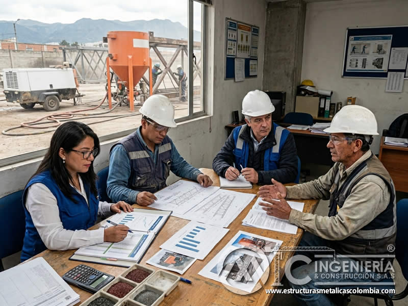 Decisión final de inversión en sandblasting ROI en Bogotá, Colombia. Montajes, Ingeniería y Construcción. MIC SAS.