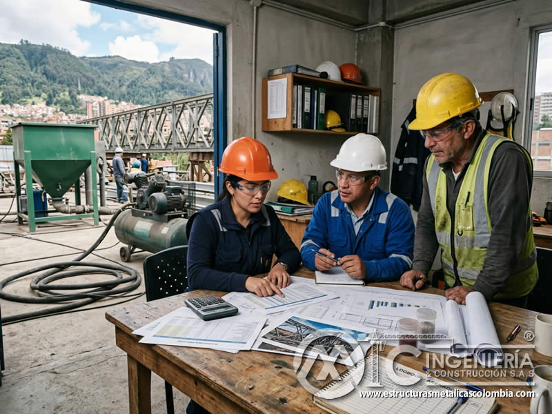 Flujo de caja de sandblasting para ROI del proyecto en Bogotá, Colombia. Montajes, Ingeniería y Construcción. MIC SAS.