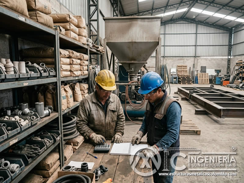 Stock de abrasivos y consumibles de sandblasting para ROI en Bogotá, Colombia. Montajes, Ingeniería y Construcción. MIC SAS.